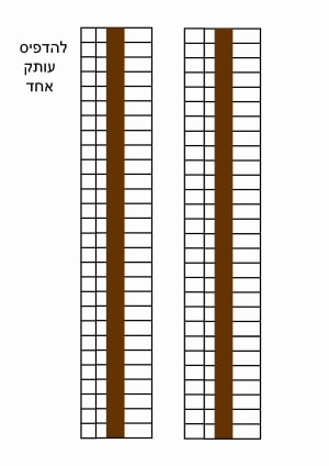 להבים להכנת תחנת רוח - שבלונה להדפסה - הסברים באתר